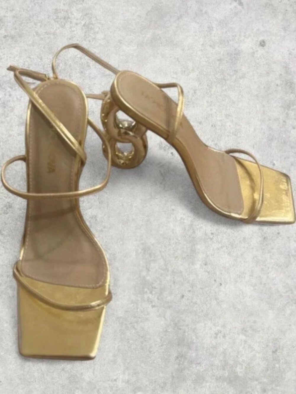Gold Goddess high heel sandals